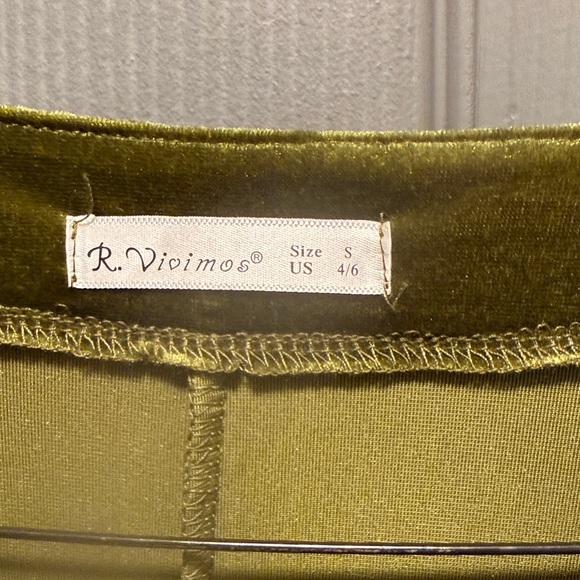 Olive Green Velvet Women's Jacket - Picture 3 of 5